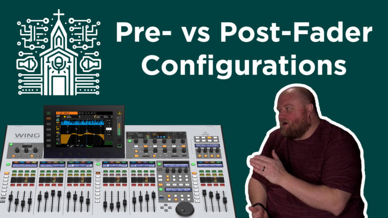 Behringer Wing Mixing Essentials: Pre vs Post Fader Configurations