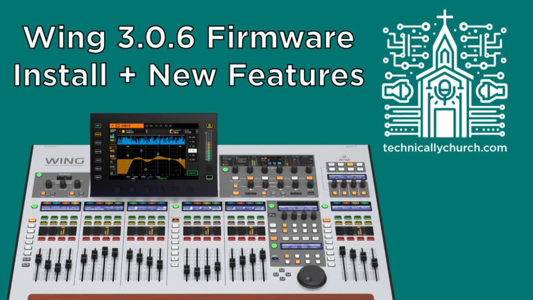 How to Upgrade Your Behringer Wing to Firmware Version 3.0.6 – Step-by-Step Guide