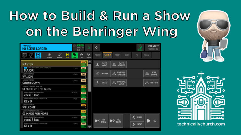 How to Build and Run a Show on the Behringer Wing