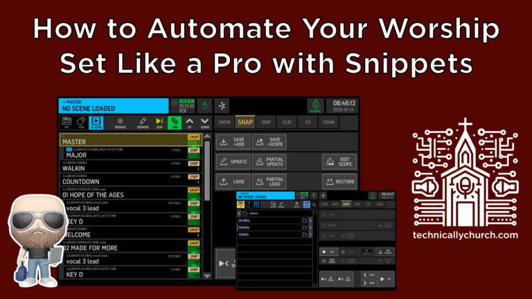 How to Automate Your Worship Set Like a Pro with Snippets
