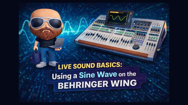 How To Generate and Route a Sine Wave Using the Behringer WING